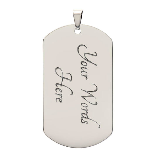 To My Son | You Are Braver Than You Believe - Dog Tag Necklace